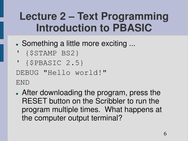 Ppt Engr 101 Robotics Lecture 2 Text Programming Powerpoint - High Quality Abstract Background - High Resolution