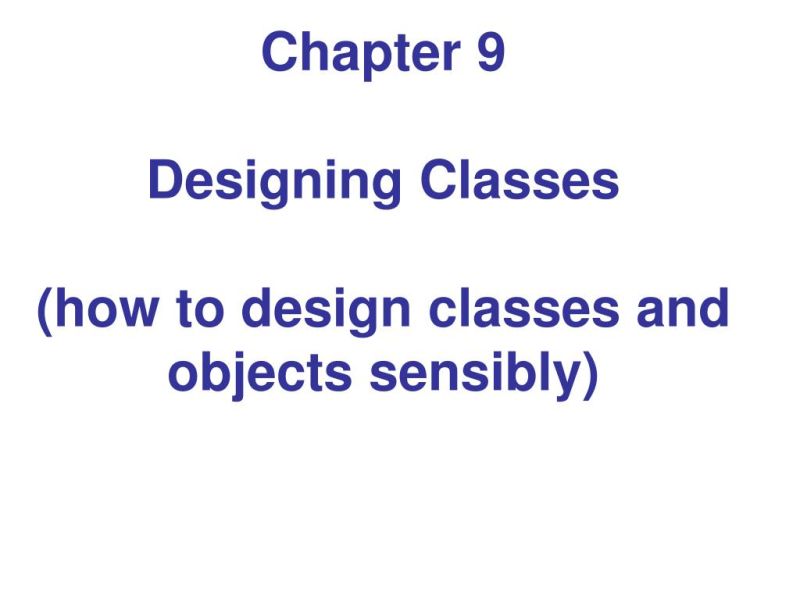 Chapter9lecture Chapter 9 Design With Classes Getting Inside Objects - Download Beautiful Ocean Wallpaper | Ultra HD
