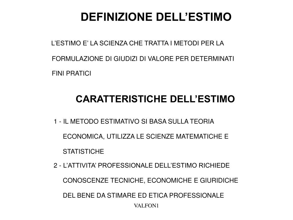 Ppt - Definizione Dell'estimo Powerpoint Presentation, Free Download - Id:1345227 768_x_1024_jpg