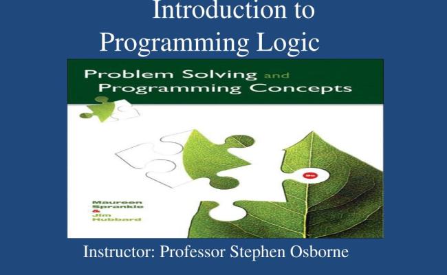 PPT - Introduction To Programming Logic PowerPoint Presentation - ID ...