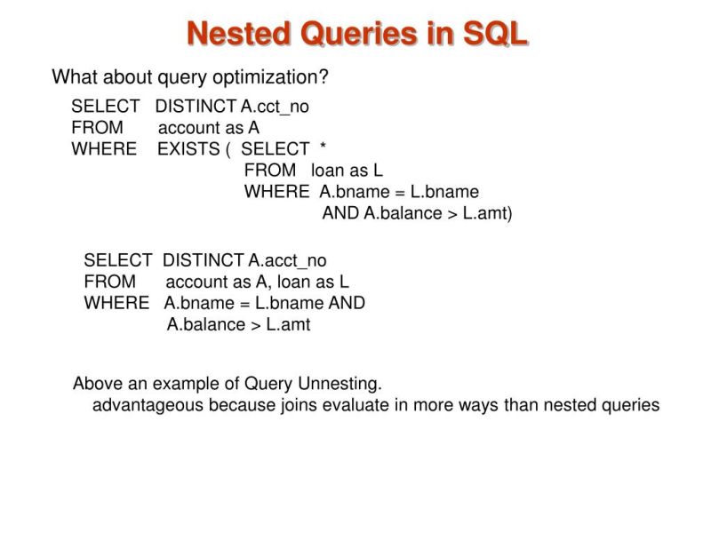 Ppt Sql Nested Queries Powerpoint Presentation Free Download Id 455816 - Download Incredible Mountain Picture | Full HD