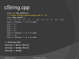 Ppt Understanding String Types In C And C C Style And Literal