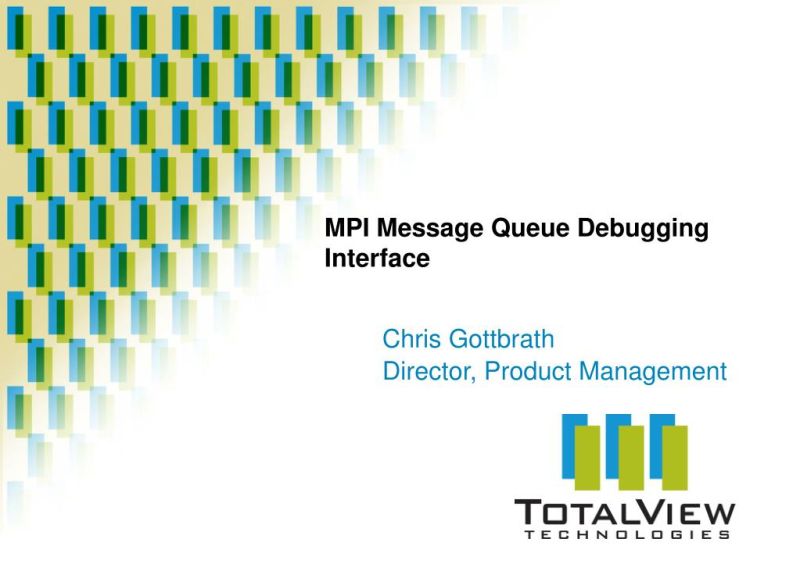 Pdf A Standard Interface For Debugger Access To Message Queue Information In Mpi - Stunning Desktop Landscape Patterns | Free Download