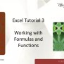 PPT - Excel Tutorial 3 Working With Formulas And Functions PowerPoint Presentation - ID:201373