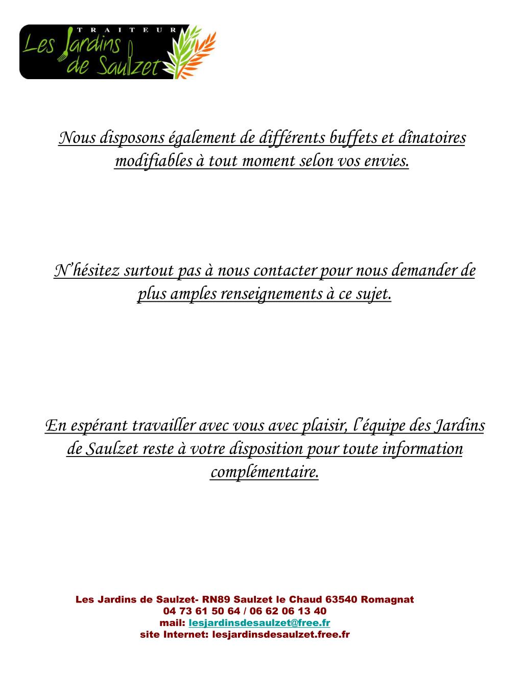 Les Jardins De Saulzet Romagnat Menu Prices Restaurant Reviews Tripadvisor