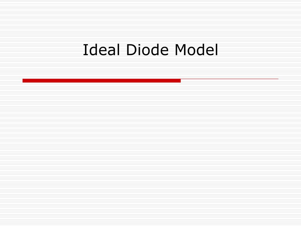 What Is Ideal Diode And Real Diode V I Characteristics