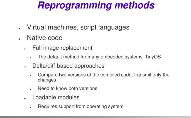 PPT - Run-Time Dynamic Linking For Reprogramming Wireless Sensor ...