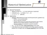 Ppt Numerical Optimization Powerpoint Presentation Free Download