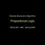 PPT - Discrete Structures & Algorithms Propositional Logic PowerPoint ...