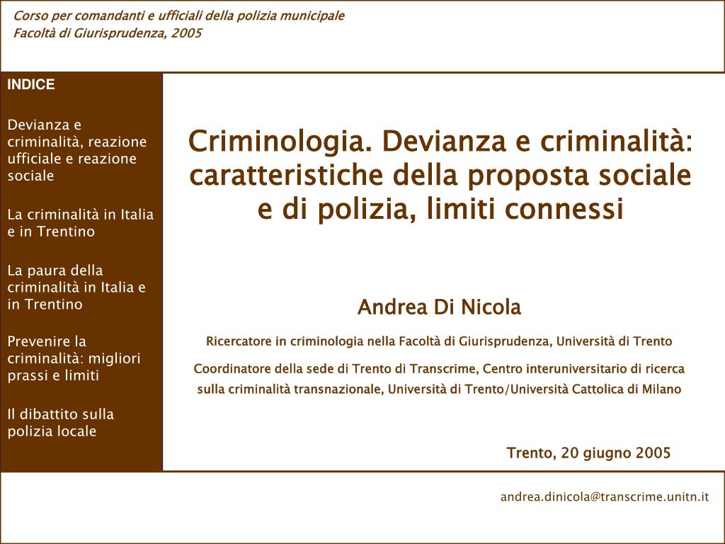 Ppt - Andrea Di Nicola Ricercatore In Criminologia Nella Facoltà Di Giurisprudenza, Università Di Trento Powerpoint Presentation - Id:494787 768_x_1024_jpg