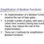 PPT - Simplification Of Boolean Functions: PowerPoint Presentation ...