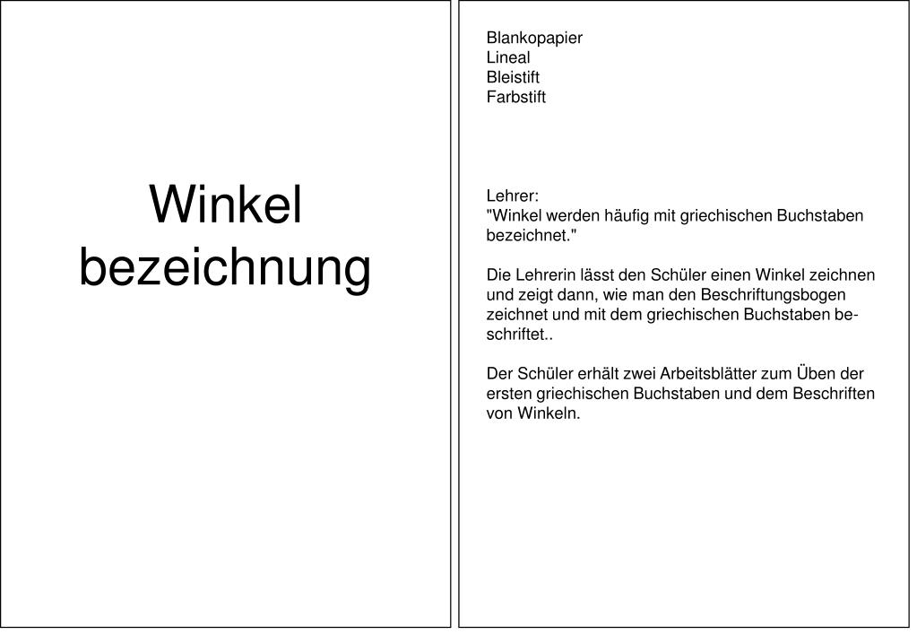 Winkel Zeichnen