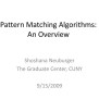 PPT - Pattern Matching Algorithms: An Overview PowerPoint Presentation ...
