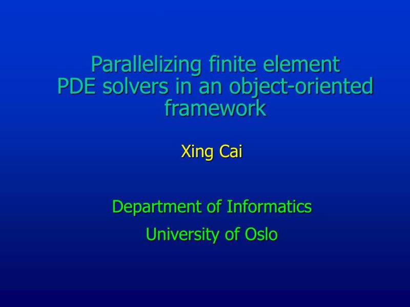 Pdf Parallelizing Pde Solvers Using The Python Programming Language - Sunset Design Collection - High Resolution Quality