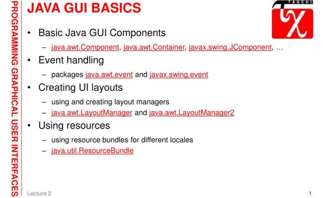 PPT - JAVA GUI BASICS PowerPoint Presentation, Free Download - ID:695252