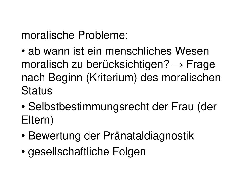 Davon zu unterscheiden ist der übergeordnete medizinische begriff abort; PPT - 19.5. Gliederung: TÃ¶tungsverbot (Heiligkeit vs