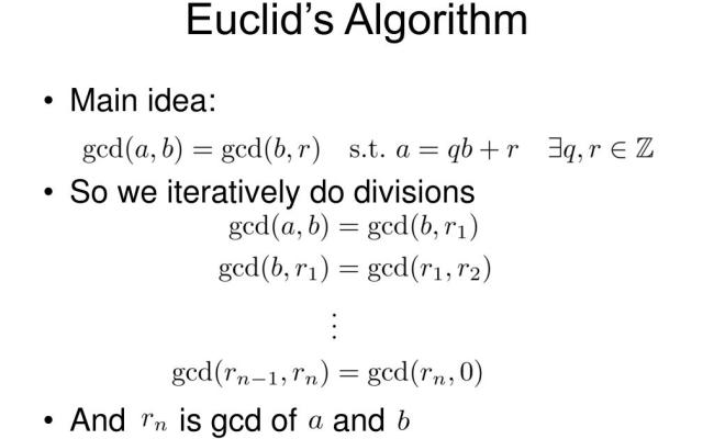 PPT - CSC2110 Discrete Mathematics Tutorial 5 GCD And Modular ...
