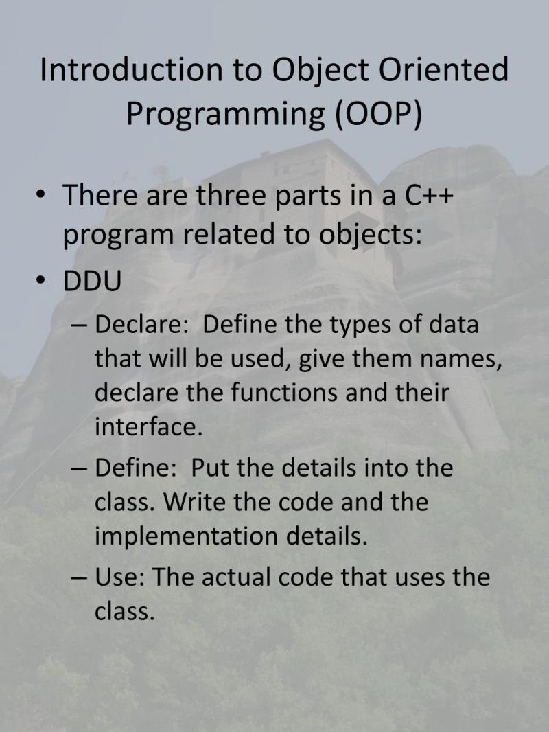 Ppt Cop330 Object Oriented Programming In C Fall 2008 Powerpoint - Premium Vintage Art - Ultra HD