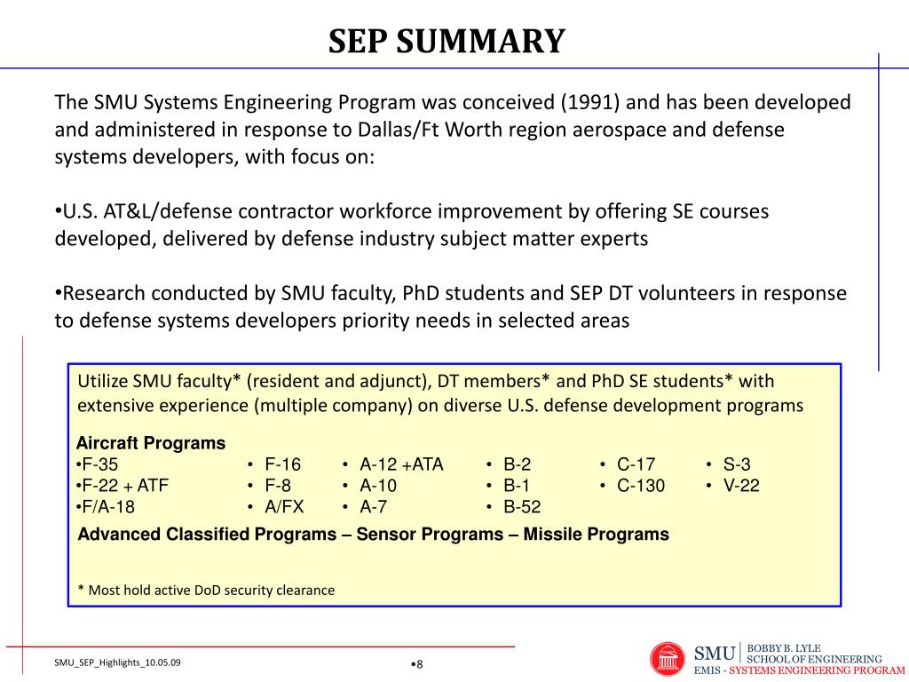 Lyle Mechanical Engineering Department Smu