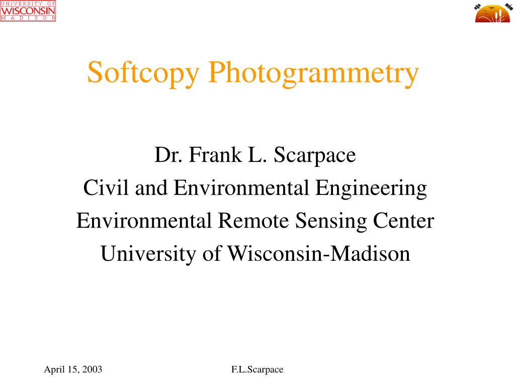 Ppt Softcopy Photogrammetry Powerpoint Presentation Free