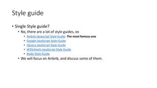 Airbnb Java Script Style Guide Ppt - Vintage Picture Collection - High Resolution Quality