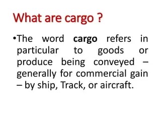 1 basic cargo course