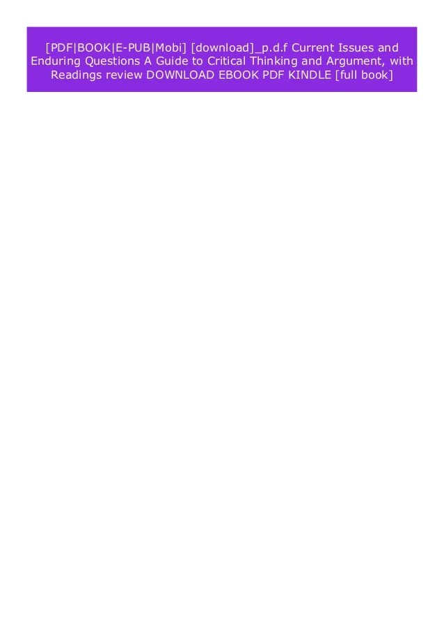 Download_ Current Issues And Enduring Questions A Guide To Critical T… Download_ Current Issues And Enduring Questions A Guide To Critical T…