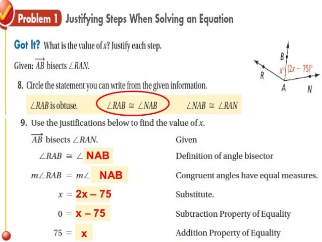2 5 Reasoning In Algebra And Geometry Ppt Download Enter the exact answer unless the question asks you to round your answer.