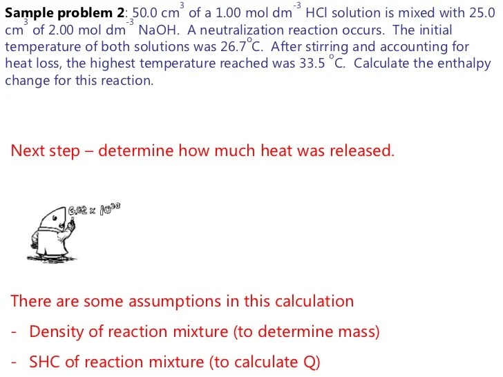 Lesson Enthalpy And Calorimetry