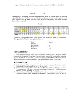 Pdf New Approach To Solve Assignment Problem Using Matlab - Colorful Photo Collection - 4K Quality