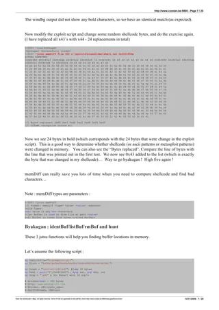 Peter Van Eeckhoutte S Blog Exploit Writing Tutorial Part 1 Stack - Colorful Pattern Collection - Mobile Quality