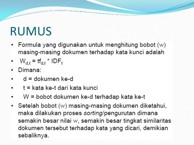 Laporan ptk, artikel ilmiah, pendahuluan, metode, hasil. 32296 23 Algoritma Tf Idf
