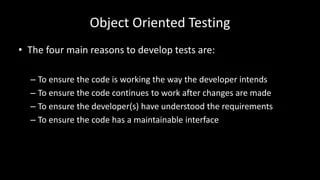 Python Object Oriented Testing Pptx Web Development Internet - Premium City Wallpaper Gallery - HD