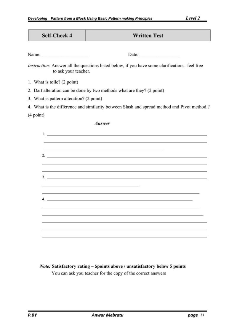 Develop Pattern From A Block Using Basic Patternmaking Principles Pdf - Minimal Designs - Artistic Mobile Collection