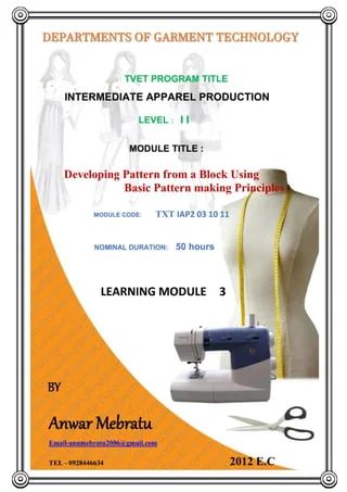 Basic Block Pattern Kaise Banaen Patternmaking Garments - City Designs - Artistic Ultra HD Collection