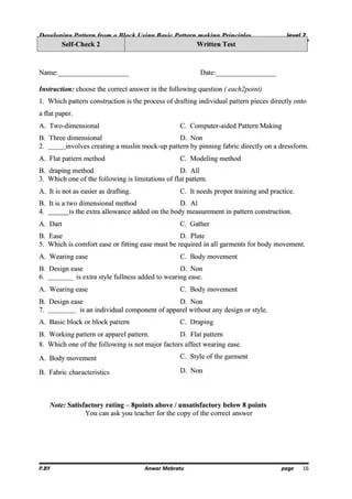 Develop Pattern From A Block Using Basic Patternmaking Principles Pdf - Gradient Texture Collection - Retina Quality