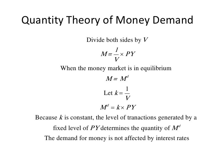 3 quantity theory 3 quantity theory