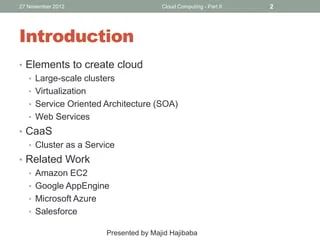 Enhancing Cc Environment Using A Cluster As A Service Pdf Computer Cluster Cloud Computing - Full HD Minimal Textures for Desktop