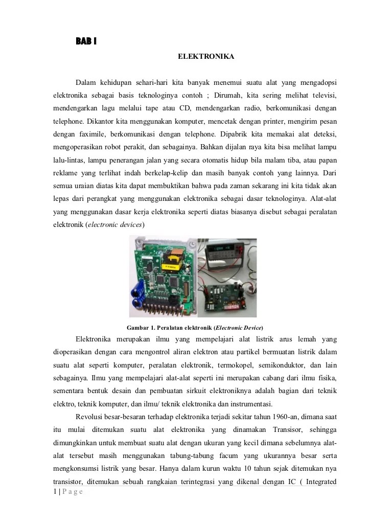 Komponen pasif (resistor, kapasitor dan induktor) . Materi Dasar Elektronika Nasi