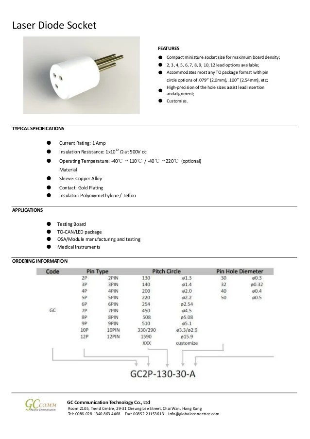 Laser Diode Socket Laser Diode Socket