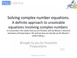 Solving Equations In Complex Numbers Ppt