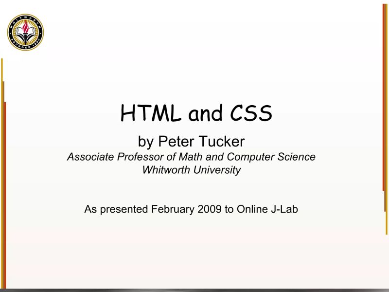 Ppt Cse 154 Lecture 1 Basic Html And Css The Internet Wikipedia - Geometric Photos - Amazing Full HD Collection