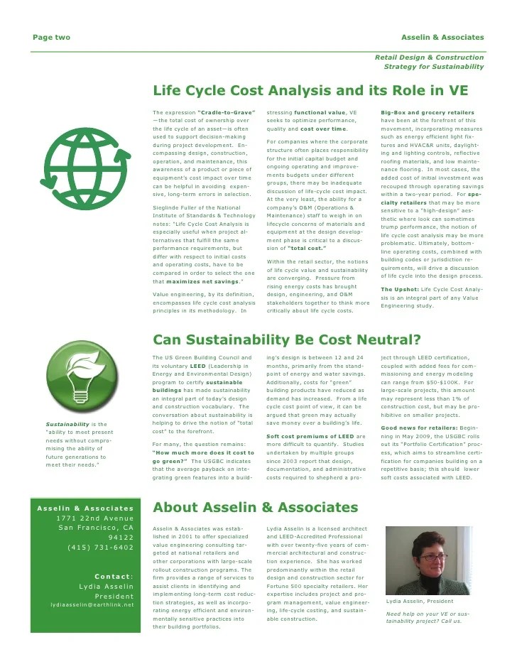 Re Visiting Value Engineering