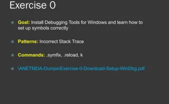 Accelerated .NET Memory Dump Analysis Training Public Slides | PDF ...