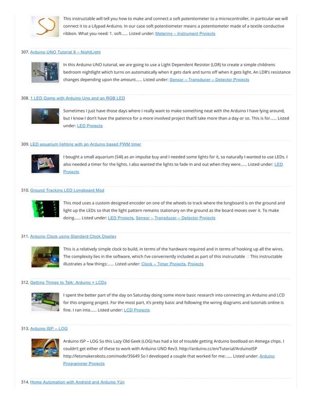 Advanced View Arduino Projects List Use Arduino For Projects 1 Pdf - HD Minimal Designs for Desktop