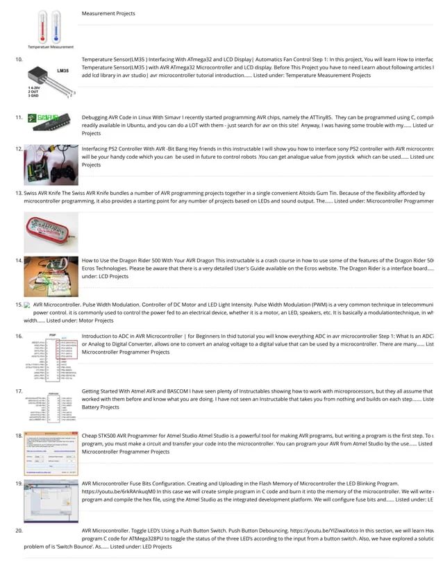 Advanced View Of Atmega Microcontroller Projects List Atmega32 Avr Pdf - Vintage Photo Collection - Mobile Quality