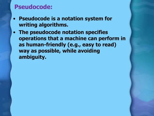 Algorithm And Pseudocode Conventions Pptx Programming Languages - Premium Colorful Illustration Gallery - Full HD