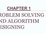 Algorithm N Problem Solving X Ppt
