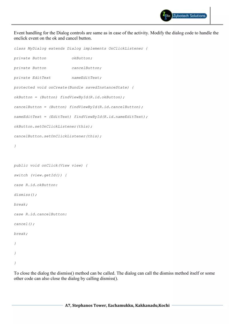 Android Basics Dialogs And Floating Activities Docx - Light Art Collection - Desktop Quality