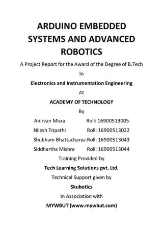 Introduction To Embedded Systems Report Pdf Arduino Sensor - Best Gradient Backgrounds in 4K